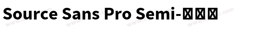 Source Sans Pro Semi字体转换